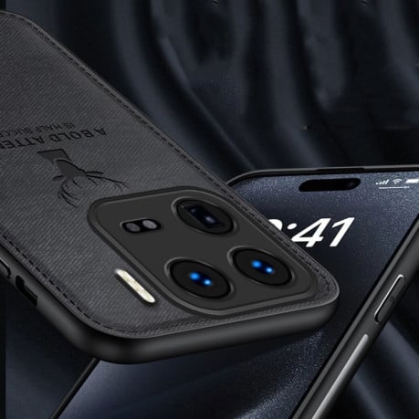 Ультратонкий чехол Deer Head Cloth Skin для Xiaomi 15 - белый