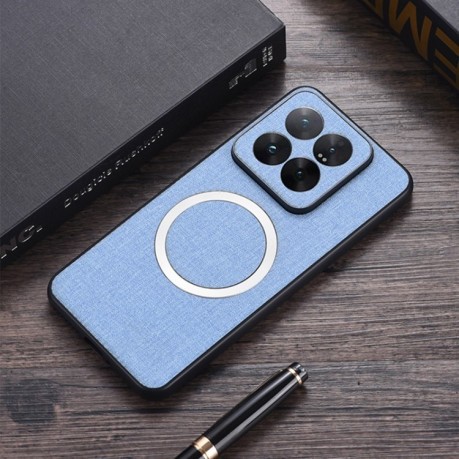 Чохол протиударний CD Magnetic Cloth Texture для Xiaomi 14T Pro - синій