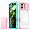 Чохол протиударний Sliding Camshield Acrylic Hybrid для iPhone 16 Plus - Pink Cyan