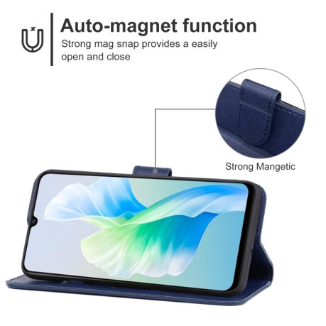 Чехол-книжка EsCase Leather для Vivo V23e - синий