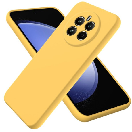 Силіконовий чохол Solid Color Liquid Silicone на Realme 12+ 5G/12 4G/13 4G - жовтий