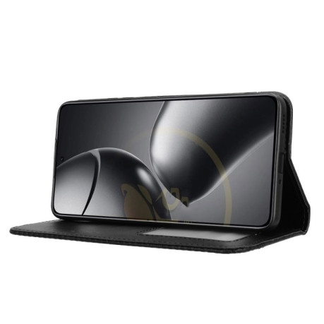 Чехол-книжка Magnetic Buckle Retro Crazy Horse Texture на Xiaomi 14T Pro - черный