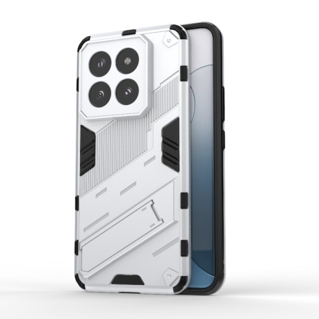 Противоударный чехол Punk Armor для Xiaomi 14 Pro - белый