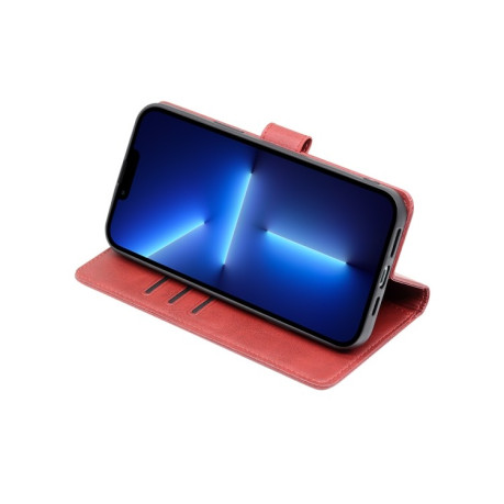 Чехол-книжка Calf Texture Buckle для Reno8 T 4G - красный