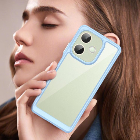 Противоударный чохол Colorful Acrylic Series для OPPO A5 Pro 5G - синий