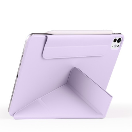 Чехол-книжка Fixed Buckle Magnetic Demation Leather для iPad Pro 13 2024 - фиолетовый