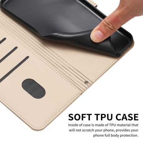 Чохол-книжка Embossed Kitten Phone Leather для Realme 12+ 5G/12 4G/13 4G - бежевий