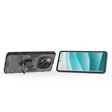 Противоударный чехол HMC 360 Degree Rotating Holder на Redmi Note 14 Pro 4G - черный
