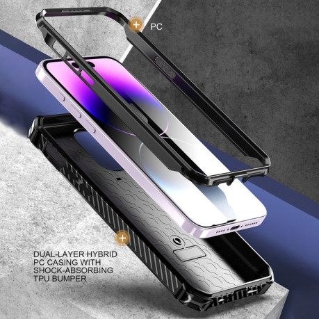 Протиударний чохол Armor Series MagSafe для iPhone 15 Pro Max - фіолетовий