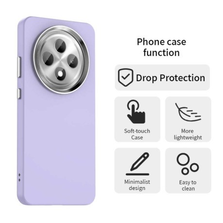Противоударный чехол Colorful Acrylic Series для OPPO Reno12 F/12FS - фиолетовый