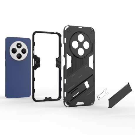 Противоударный чехол Punk Armor для Xiaomi Redmi 14C 4G/Poco C75/Redmi A4 5G - синий