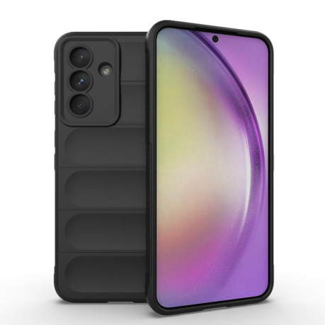 Силиконовый чехол Magic Flannel для Samsung Galaxy A56 5G - черный
