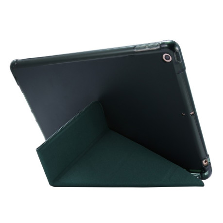 Чохол-книжка Airbag Deformation для iPad 10.2 2021/2020/2019 - темно-зелений