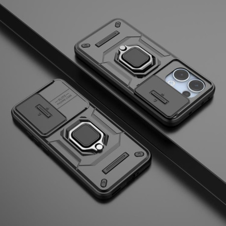 Протиударний чохол Sliding Camshield для OPPO Reno13 5G Global - чорний