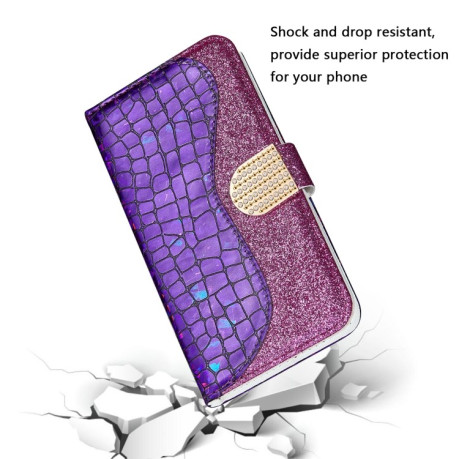 Чохол-книжка Laser Glitter Samsung Galaxy A33 5G - фіолетовий