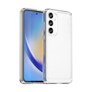 Чохол Candy Series гібрид з посиленими бортиками на Samsung Galaxy A35 5G - прозорий