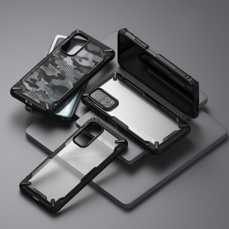 Противоударный чехол Ringke Fusion X durable PC для Xiaomi Mi 10T Lite - черный