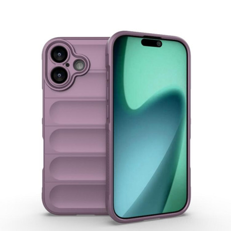 Силиконовый чехол Magic Flannel для iPhone 17 - фиолетовый