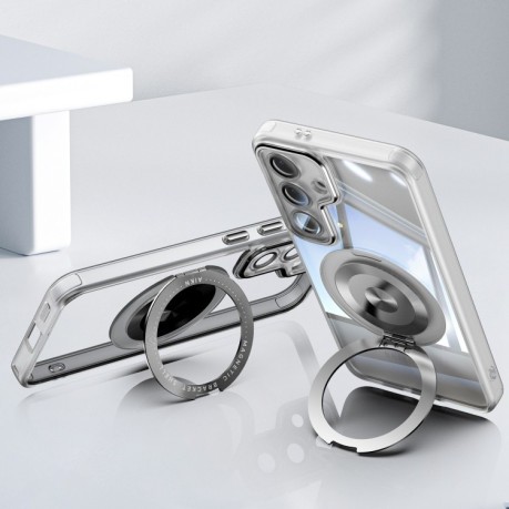 Протиударний чохол MagSafe Acrylic Hybrid  для Samsung Galaxy S25+ 5G - білий