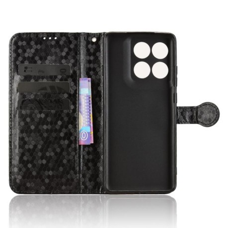 Чехол-книжка Honeycomb Dot для Motorola Edge 60 Pro - черный