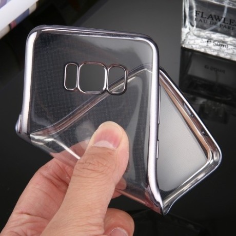 Силіконовий чохол Electroplating Frame для Samsung Galaxy S8+/G9550-сірий