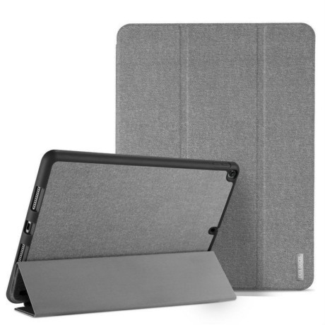 Противоударный чехол- книжка DUX DUCIS DOMO Series Side Flip Tri-Fold Foldable на iPad Air 2019/ iPad Pro 10.5- серый