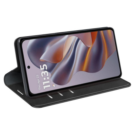 Чохол-книжка Retro Skin Feel Business Magnetic Motorola Moto Edge 50 Neo 5G - чорний
