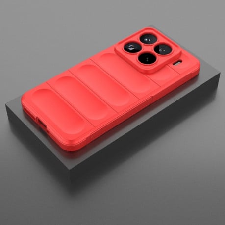 Силіконовий чохол Magic Flannel для Xiaomi 15 Pro - червоний
