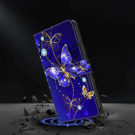 Чохол-книжка Crystal 3D Shockproof Protective Leather для iPhone 15 Pro - Butterfly