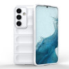 Силиконовый чехол Magic Flannel для Samsung Galaxy S24 5G - белый