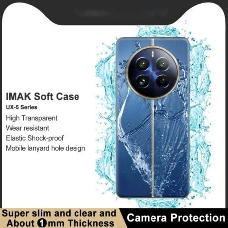 Противоударный чехол IMAK UX-5 Series на Realme 12 Pro / 12 Pro+ - прозрачный