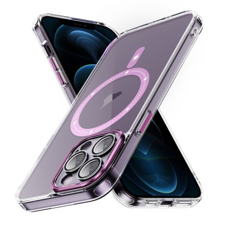 Чехол Airbag Shockproof MagSafe Phone Case для iPhone 12 Pro Max - розовый
