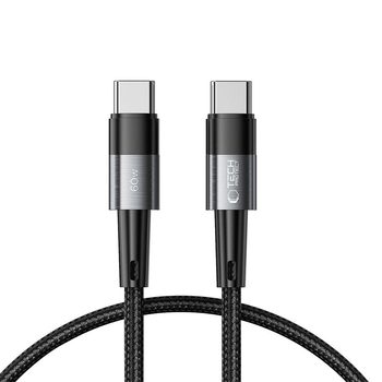 Оригинальный кабель USB-C / USB-C Tech-Protect UltraBoost PD 0,25 м 60 Вт на устройства USB-C — серый