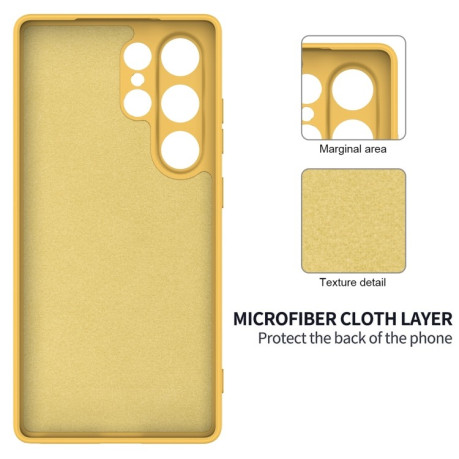 Силіконовий чохол Solid Color Liquid Silicone  для Samsung Galaxy S25 Ultra 5G - жовтий