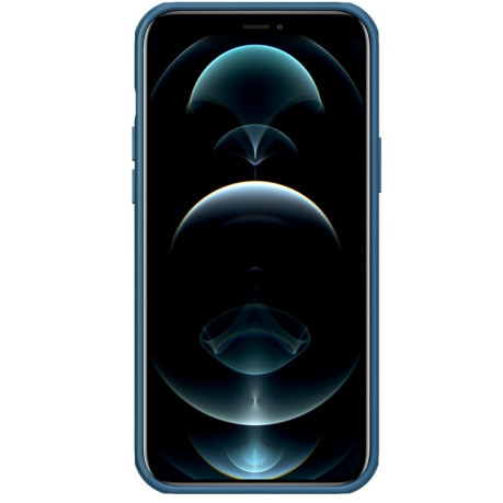 Противоударный чехол NILLKIN Super Frosted для iPhone 13 Pro Max - синий