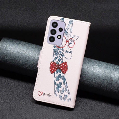 Чохол-гаманець Colored Drawing Pattern для Samsung Galaxy A73 5G - Deer