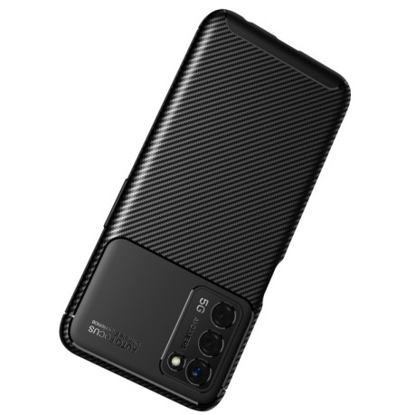 Ударозахисний чохол HMC Carbon Fiber Texture на OPPO A55 5G - чорний