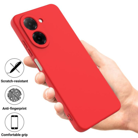 Силиконовый чехол Solid Color Liquid Silicone на Redmi A5 4G 171.7mm / Poco C71 - красный