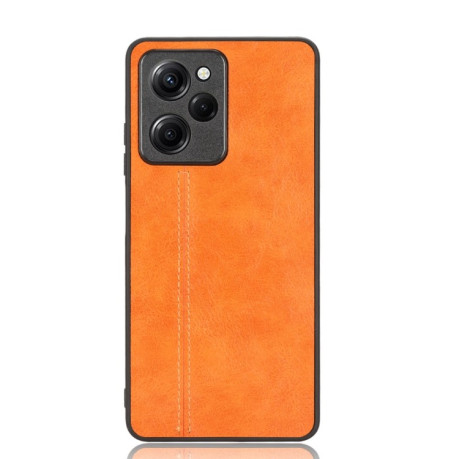 Ударозахисний чохол Sewing Cow Pattern для Xiaomi Poco X5 Pro - помаранчевий