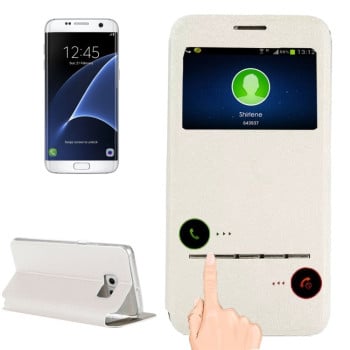 Чохол-книжка Display ID для Samsung Galaxy S7 Edge/G935 - білий