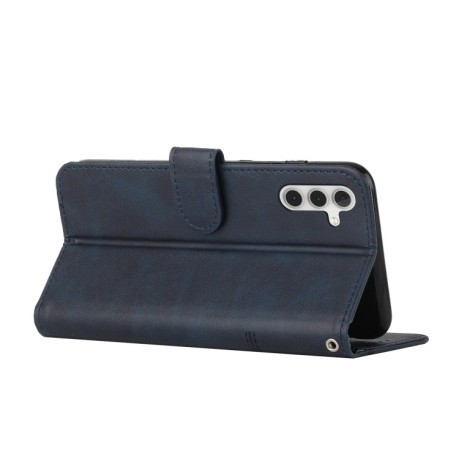 Чохол-книжка Stitching Calf Texture для Samsung Galaxy S25+ / S24+ 5G - синій