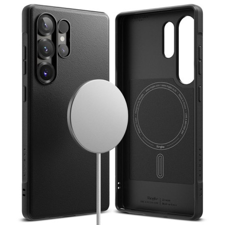 Оригінальний чохол Ringke Onyx MagSafe для Samsung Galaxy S25 Ultra - black