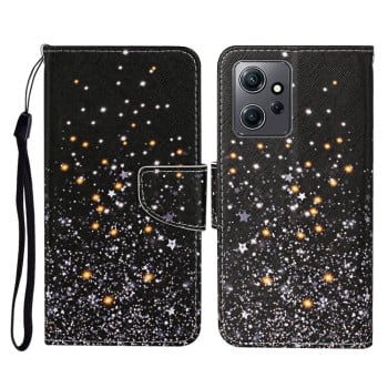 Чехол-книжка Colored Drawing Pattern для Xiaomi Redmi Note 12 4G - Black Pentagram