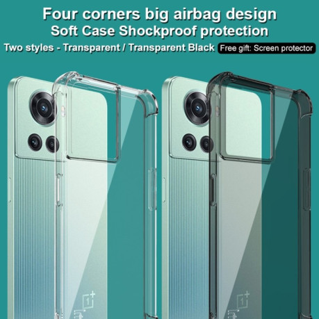 Противоударный чехол IMAK All-inclusive Airbag на OnePlus Ace 5G/10R 5G - прозрачный