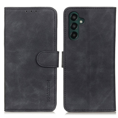 Чехол-книжка KHAZNEH Retro Texture на Samsung Galaxy A24 4G - черный