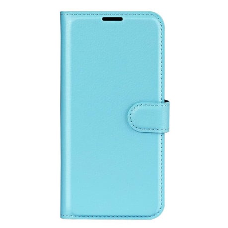 Чехол-книжка с фактурой Litchi и магнитным хлястиком на Xiaomi 15T Pro - синий