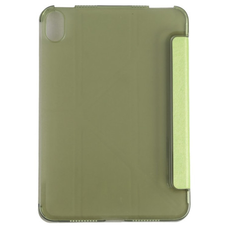 Чехол-книжка Silk Texture Horizontal Deformation для iPad mini 6 - зеленый