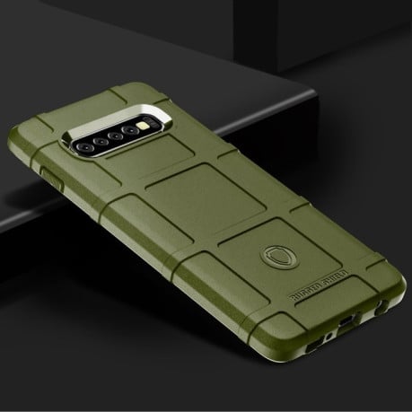 Противоударный чехол HMT на Samsung Galaxy S10+/G975-армейский зеленый