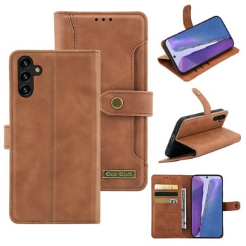 Чохол-книжка Copper Buckle Craft для Samsung Galaxy A04s/A13 5G - коричневий