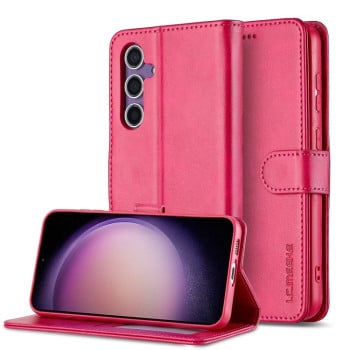 Чехол книжка LCIMEEKE Calf Texture на Samsung Galaxy A16 5G - красный